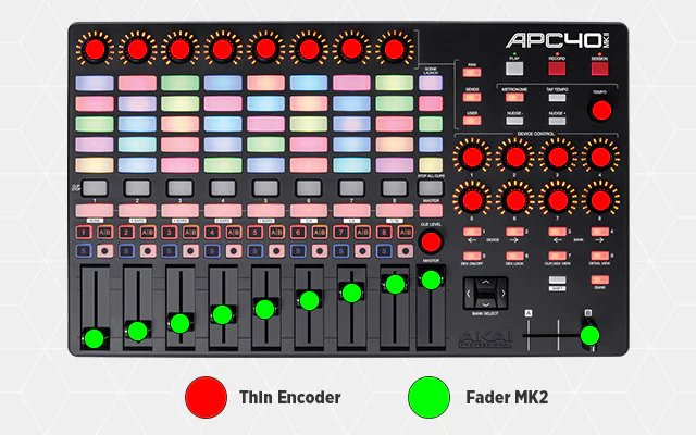 Chroma Caps Akai APC40 Mk2 - VHE Shop